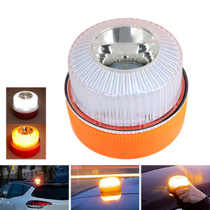 Feu <span class=keywords><strong>de</strong></span> signalisation d'urgence V16 Modèle B OLIVER – Lumière stroboscopique <span class=keywords><strong>LED</strong></span> blanche et jaune pour voiture, clignotante, <span class=keywords><strong>avec</strong></span> batterie intégrée puissante - Product Image 1