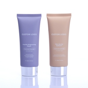 Tubes cosmétiques personnalisés en PE rouge pour crème visage, crème mains, BB crème, crème yeux, nettoyant, soins de la peau – Capacités 15ml, 40ml, 60ml, 80ml - Product Image 1