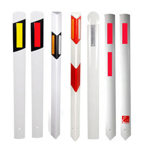 Bollards en plastique de type U en PVC, réfléchissants pour la route, guide de signalisation routière, délimiteur de circulation flexible - Product Image 4