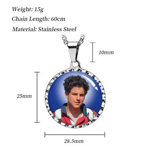 GIVELUCK Edelstahl 18K Vergoldete Gesegnete Medaille des Heiligen Carlo Acutis Halskette Schutzpatron für Kinder Internet-Jugend - Product Image 2