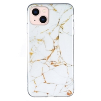 Modische Marmor-Stein IMD TPU Soft Case für iPhone 16 Plus 15 14 13 Mini 12 11 Pro Max SE2 7 8 X XS XR Handy-Rückseitenhülle