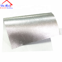 Tissu tissé en aluminium hautement réfléchissant, rouleaux d'isolation en fibre de verre, pare-soleil pour toiture, barrière radiante