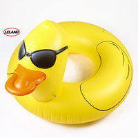 Canard en PVC anneau de natation gonflable environnemental de haute qualité jouet gonflable eau bébé anneau de natation