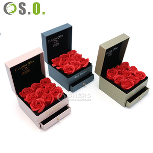 Boîte à fleurs de rose de luxe Shero, haut de gamme, pour la Saint-Valentin, couleur et taille personnalisées pour un cadeau romantique - Product Image 2