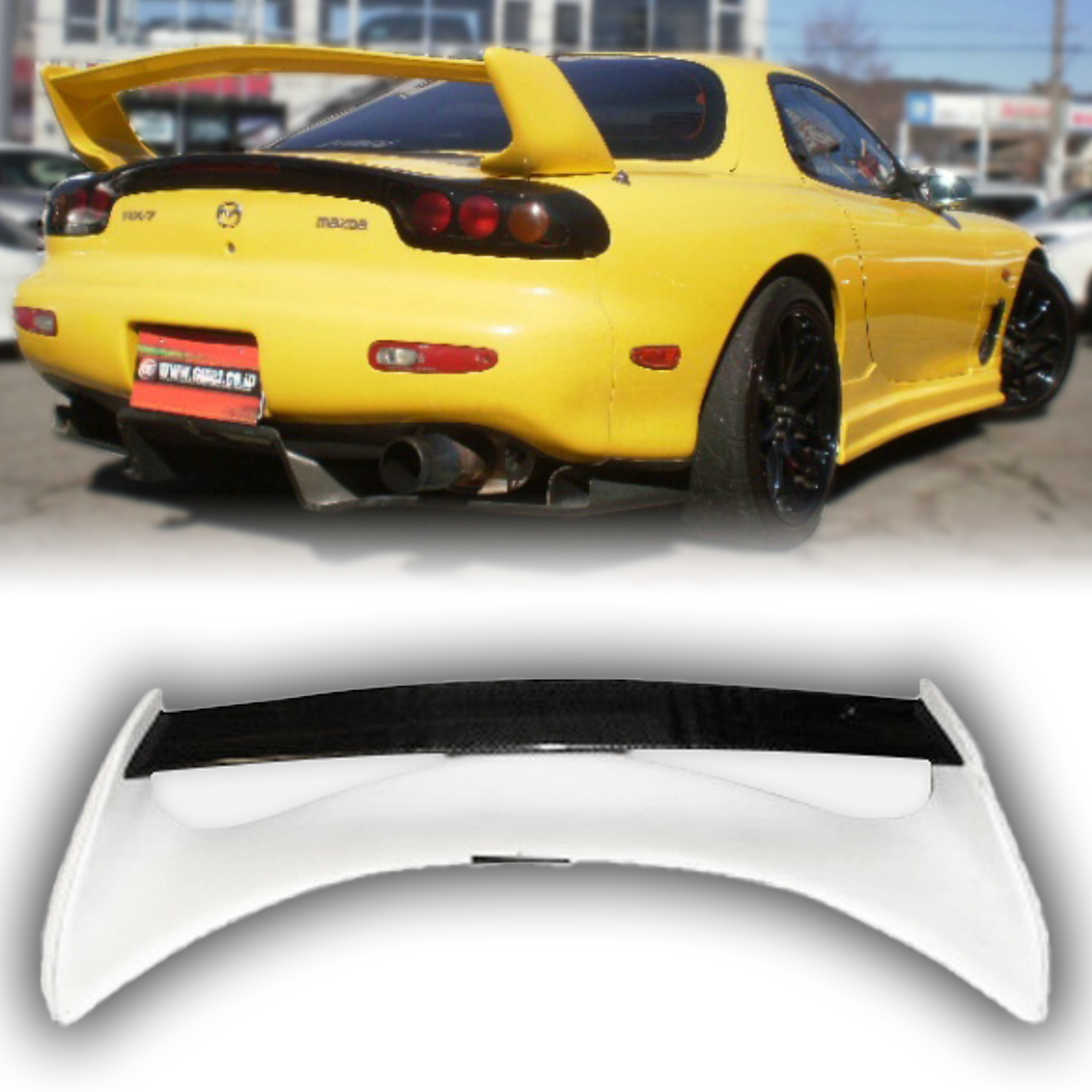 マツダ RX7 FD3S シングルデッキリアスポイラー カスタムフィット 