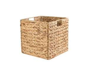 New hot selling water hyacinth folding storage box laundry basket