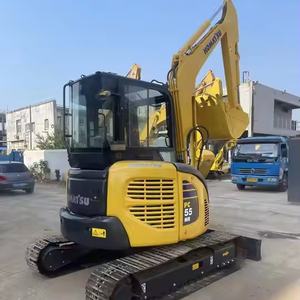 Venta superior Mini excavadora usada 5,5 toneladas Japón Komatsu PC55MR pequeña excavadora sobre orugas componentes de núcleo engranaje para la venta - Product Image 3