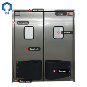 <span class=keywords><strong>Cuisine</strong></span> commerciale moderne Double-<span class=keywords><strong>Action</strong></span> trafic porte battante en acier inoxydable ouverture latérale automatique fini pour une utilisation au restaurant - Product Image 2