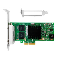 Tarjeta Adaptadora de Red para Servidor Intel I350AM4, CC8350-T4V2 I350-T4, Cuatro Puertos Gigabit Ethernet, PCI-E X4