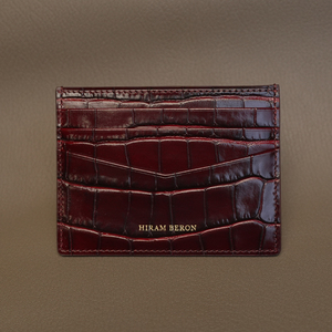 Tarjetero de Cuero Italiano Hiram Beron, Cartera Delgada de Lujo, Cuero Genuino, Marca Privada, Producción Limitada - Product Image 2