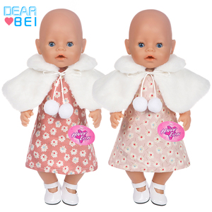 Abito in peluche Dearbei per bambole, vari stili, accessori per vestiti per bambole americane, modello Q-100-Q-109, design adorabile - Product Image 2