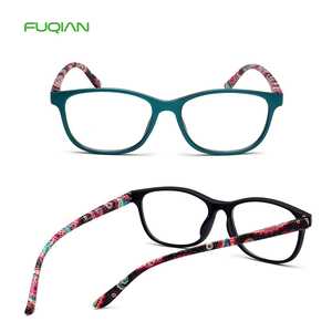 Lunettes de lecture HD Slim pour femmes et hommes Lunettes presbytes confortables à monture verte/marron - Product Image 3