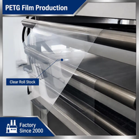 Rouleau de film PETG transparent 0,75 mm 800 mm pour thermoformage, impression UV, application légère, 20 mm, usage médical, y compris découpe et moulage