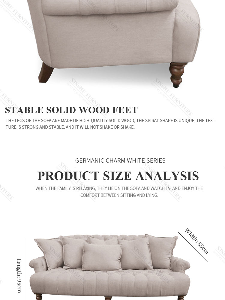 Nordic Style Fabric Sofa Modern Living Room L-shaped Sofa Technology Fabric High Rebound Sponge Sofa Home Set