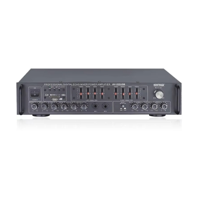2 Channel Audio Mixer Amplifier for Speaker with USB SD 25W Audio Mixer AMP