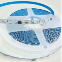 Bande LED adressable RGB3535 8mm 24V WS2812, flexible, dimmable, compatible signal SPI, contrôle individuel des pixels