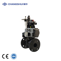 Katup Bola Flens Baja Cor Pneumatik DN15-DN150 Katup Kontrol Industri
