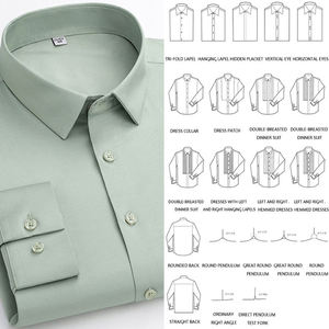 <span class=keywords><strong>Camicia</strong></span> da <span class=keywords><strong>uomo</strong></span> personalizzata <span class=keywords><strong>100</strong></span>% <span class=keywords><strong>lino</strong></span> a maniche corte, casual, leggera, tinta in filo, primaverile, antipiega, con bottoni e taschino - Product Image 6