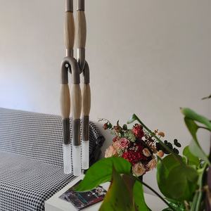 Entièrement en cuivre américain rétro salon chambre lampe de chevet moderne wabi-sabi style hôtel projet cheval <span class=keywords><strong>lustre</strong></span> en crin - Product Image 5