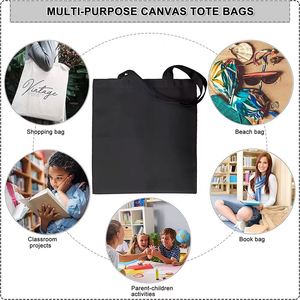 Bolsas de Tela de Algodón Recicladas para Compras, Imprimibles y Personalizables al por Mayor, con Logotipo Impreso Personalizado - Product Image 4