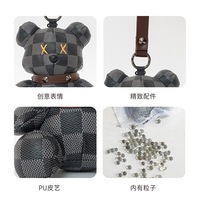 Pendentif en peluche courte trèfle à quatre feuilles pour ours et cheval, unisexe, hauteur 11-30 cm