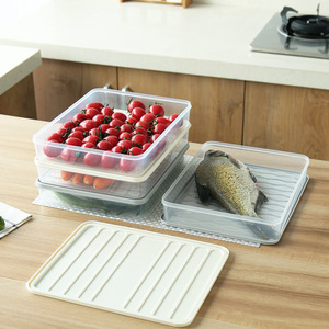 Rectangular Plastic Airtight Food Storage Box With Lid Stackable For Refrigerator Use - Product Image 2