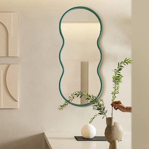 Miroir mural contemporain avec cadre élégant en verre transparent pour la décoration intérieure de la maison, du bureau, de la chambre à coucher et de l'hôtel - Product Image 1