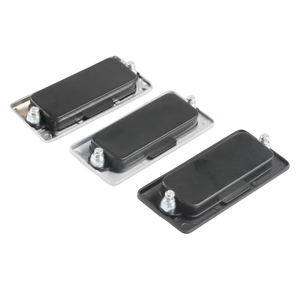 LS010 Furniture Handle Durable Zinc Alloy Material LS122 Suitable for Drawer Hidden <strong>Door</strong> Cabinet <strong>Black</strong> Pull Handle <strong>Door</strong> Locks - Product Image 5