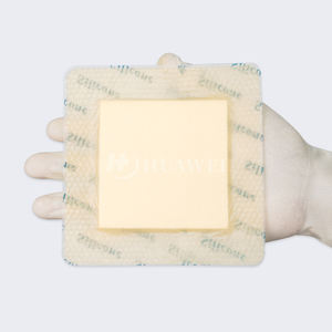 Bantalan busa silikon dengan pinggiran 10cm x 10cm untuk luka nyeri tempat tidur, cangkang Doot diabetes, perawatan luka bedah - Product Image 3