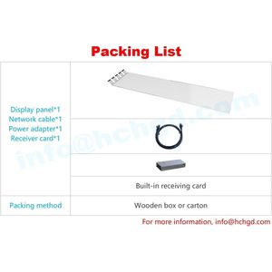 LED Flexible Transparent <b>Film</b> Screen P10 9.534W x 39.434H Indoor Wall Mount Advertising Display Silver Color - Product Image 6