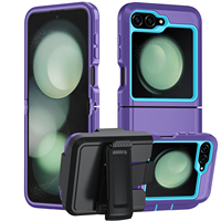 Untuk Samsung Galaxy Z Flip6 Z Flip 6 Dudukan Mobil Magnetik Penyangga Pelindung Kulit, Casing Ponsel Anti Guncangan