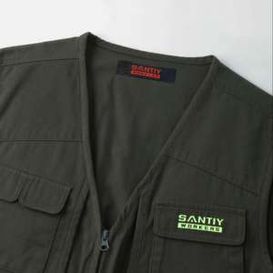 2025 logotipo impreso personalizado solapa publicidad camisa ropa de trabajo actividades voluntarias <span class=keywords><strong>supermercado</strong></span> chaqueta Chaleco de los hombres - Product Image 2