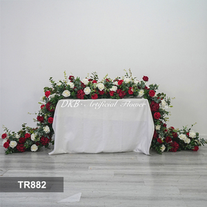DKB Flores Artificiales Decorativas, Camino de Mesa Floral Hecho a Mano, Hilera de Flores en Cascada Larga para Decoración de Centro de Mesa de Boda - Product Image 3