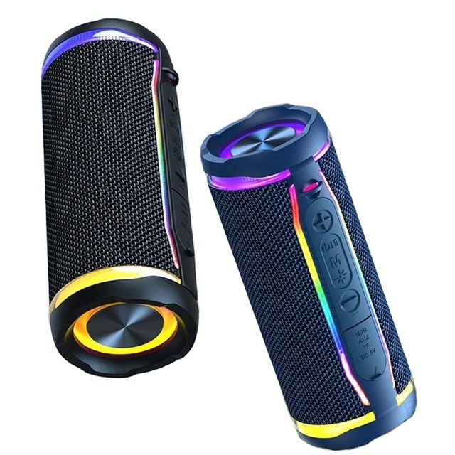 New Portable for 5.3 Waterproof Outdoor Speaker with RGB LED Lighting Plastic Factory Price Fast Shipping