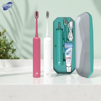 Brosse à dents électrique Happily avec logo personnalisé, brosse à dents électrique pour la maison, brosse à dents électrique avec capteur de pression intelligent