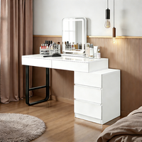Petit bureau de maquillage de luxe pour appartement, coiffeuse, table de maquillage pour chambre à coucher