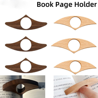 Marque-page en bois simple, clip de maintien de page portable pour la lecture mains libres