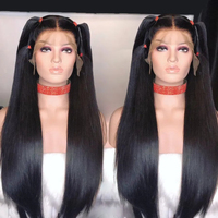 Cheveux humains cuticules alignés vierge brut non transformé cheveux indiens HD dentelle frontale perruques pour les femmes noires