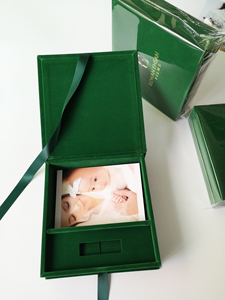 Bao Bì In Hình Đám Cưới Nhiếp Ảnh Gia Bằng Nhung OEM 4*6 5X7 6*8 Hộp Vải Lanh Hình Ảnh Giấy Vải Lanh Cho Kính USB Flash Drive - Product Image 3