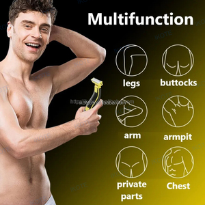 Tondeuse à <span class=keywords><strong>barbe</strong></span> et à poils de nez haute performance pour hommes, <span class=keywords><strong>rasoir</strong></span> électrique sans fil, utilisation humide ou sèche, avec écran LED, étanche et peigne de guidage - Product Image 6