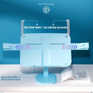 Tenwin 7502 Thiết Kế Mới Hỗ Trợ Đa Chức Năng Có Thể Gập Lại Đọc Trẻ Em Để Đặt Chiều Cao Giá Sách Có Thể Điều Chỉnh Bookend - Product Image 4