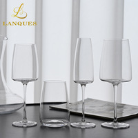 Verres à vin sans pied en cristal soufflé à la main, ovales, transparents, sans plomb, réutilisables, 470 ml, compatibles lave-vaisselle, pour la maison et les mariages