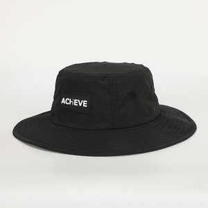 Wholesale Custom Rubber Logo Quick Dry Black Polyester Safari Gorras,Sun Shade Beach Cap,Fisherman Wide Brim <b>String</b> <b>Bucket</b> <b>Hat</b> - Product Image 3