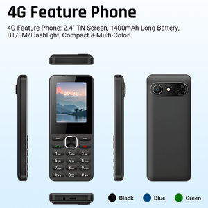 Teléfono Móvil 4G de 2.4 Pulgadas <span class=keywords><strong>para</strong></span> <span class=keywords><strong>Personas</strong></span> <span class=keywords><strong>Mayores</strong></span>, Batería de 1400 mAh, RAM de 48 MB, ROM de 128 MB, Radio FM, Linterna, Bluetooth, Teléfono Móvil Compacto y Resistente - Product Image 3
