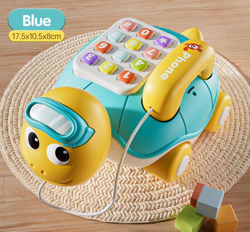 Blue turtle telephone