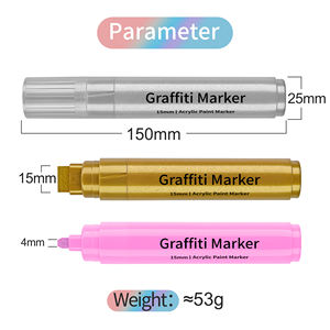 Markeerstift Acrylverf Pennen Marker Met 15Mm Tips Voor Het Tekenen, Schetsen Van Kunst Crafting Benodigdheden - Product Image 6