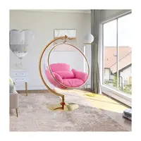 Silla de burbujas con Soporte transparente para sala de estar, silla dorada con soporte, superventas, 2022