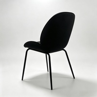 Chaise de salle à manger moderne, chaise d'appoint en velours pour la salle à manger, nouveau design, chaise de restaurant
