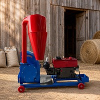 Nouvelle Broyeuse à Marteaux Électrique 420-28, Capacité 1000kg/h, en Acier Inoxydable, pour Céréales, Maïs et Paille, pour Alimentation Animale en Ferme
