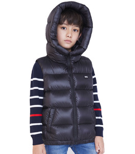 Gilet matelassé léger à capuche pour garçon, <span class=keywords><strong>sans</strong></span> <span class=keywords><strong>manches</strong></span>, en polyester, <span class=keywords><strong>veste</strong></span> matelassée pour enfants - Product Image 1